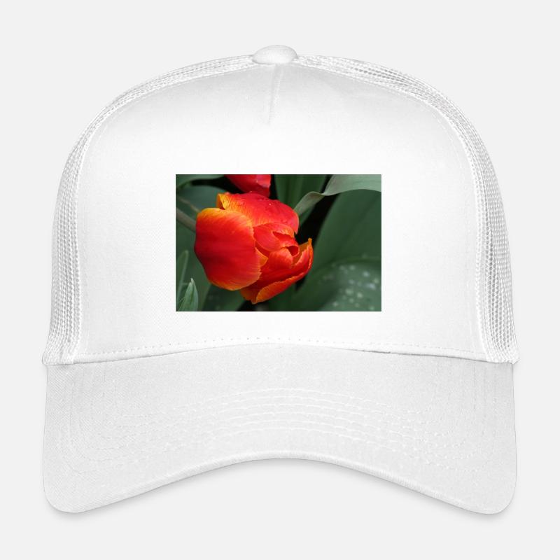 Feurige Tulpenfrische - Kinder Trucker-Cap - Weiß