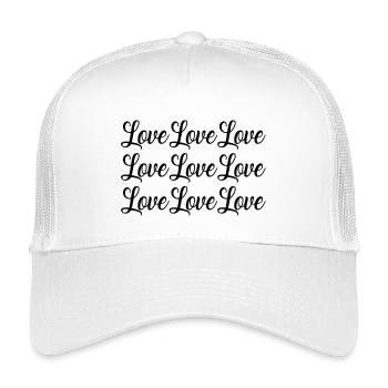 LIEBE - Kinder Trucker-Cap - Weiß - Vorne