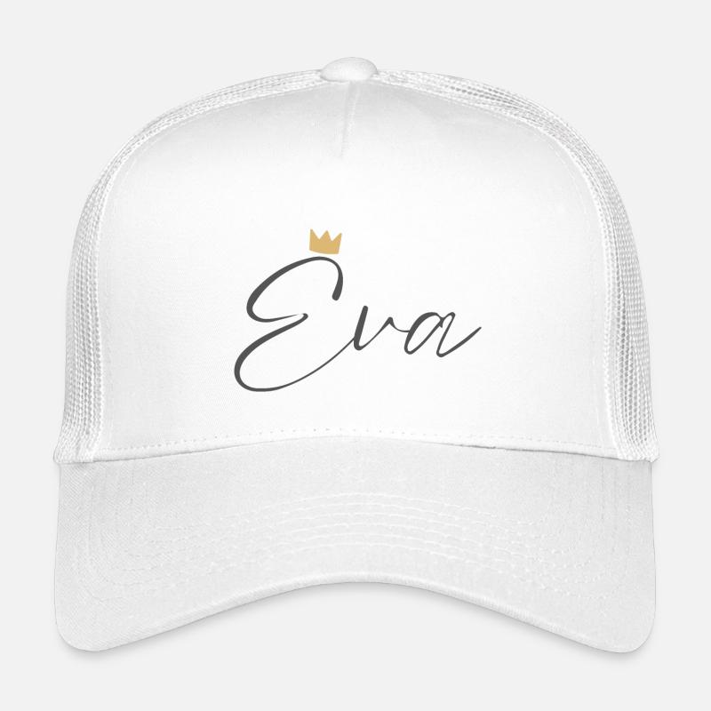 Prinzessin Eva Crown Hemd – Name mit Buchstabe E Kinder Trucker-Cap