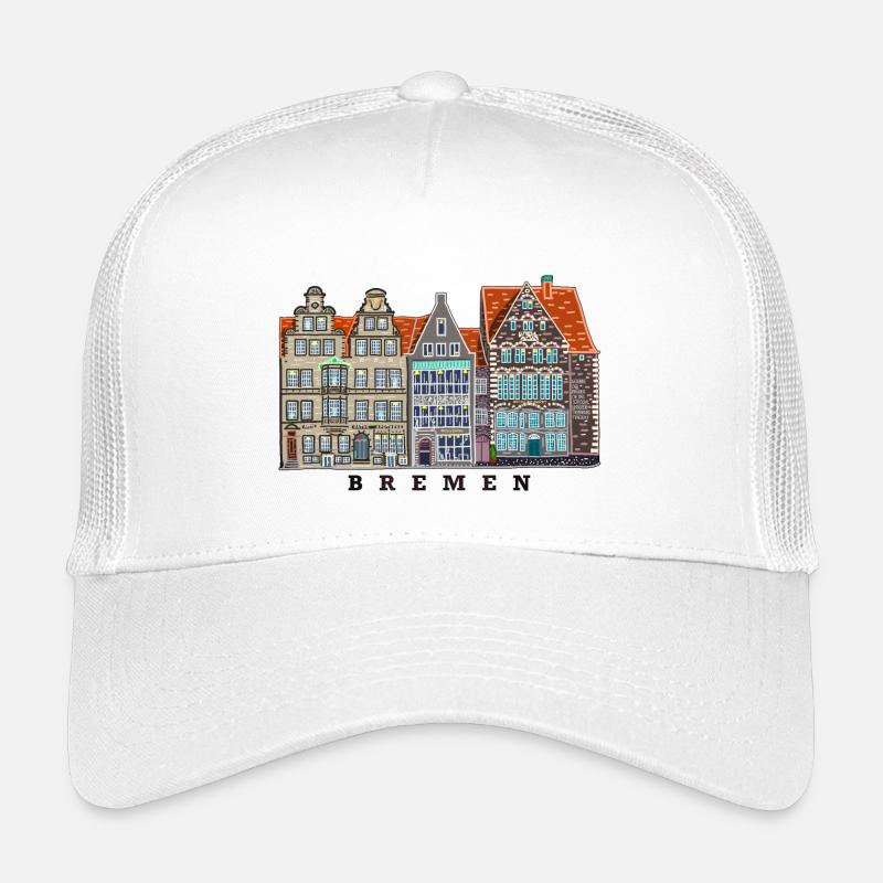 Brême, Allemagne, Marché des maisons de dessin Casquette trucker enfant