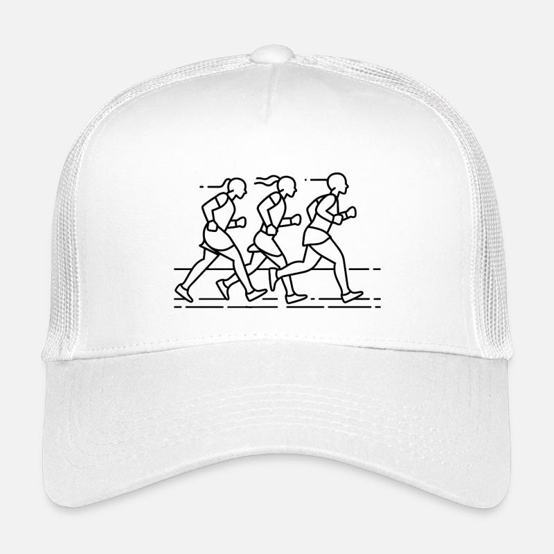 Runners Line Art Kids’ Trucker Cap