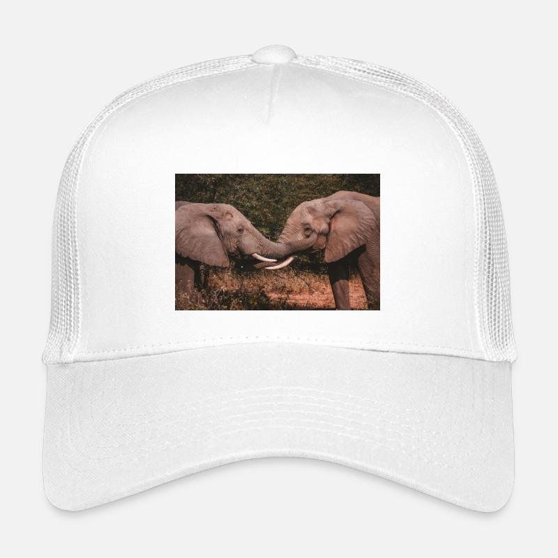 Éléphants entrelacant des trompes Casquette trucker enfant