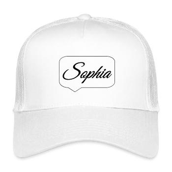  Sophia  - Kinder Trucker-Cap - Weiß - Vorne