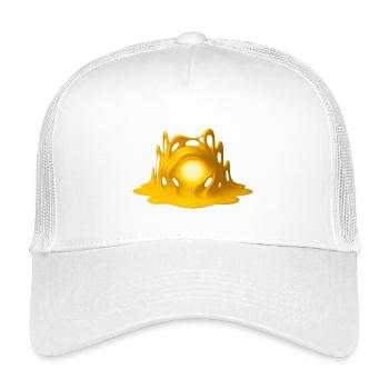Goldener Kern – Hypersurreal 3D Kunst - Kinder Trucker-Cap - Weiß - Vorne
