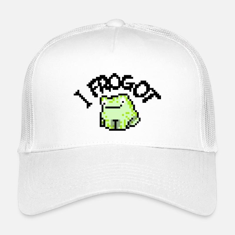 I frogot, cute frog  - Kinder Trucker-Cap - Weiß