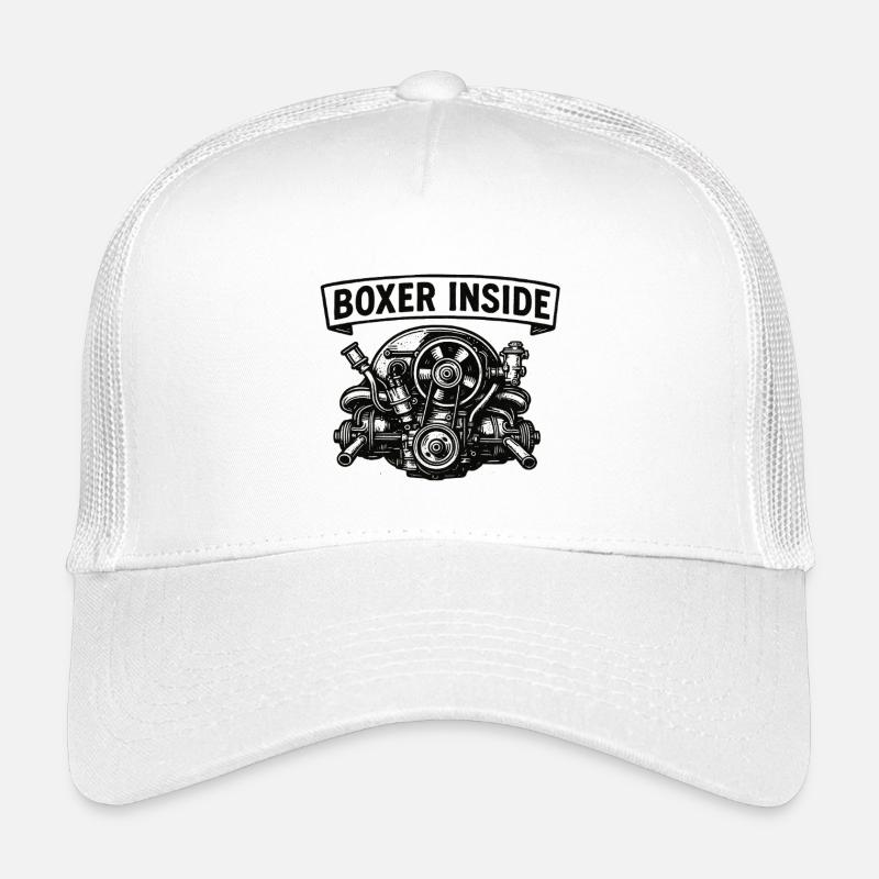 Boxer inside - Kids’ Trucker Cap - white