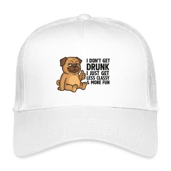 Chiot moins classe plus amusant - Casquette trucker enfant - blanc - Devant