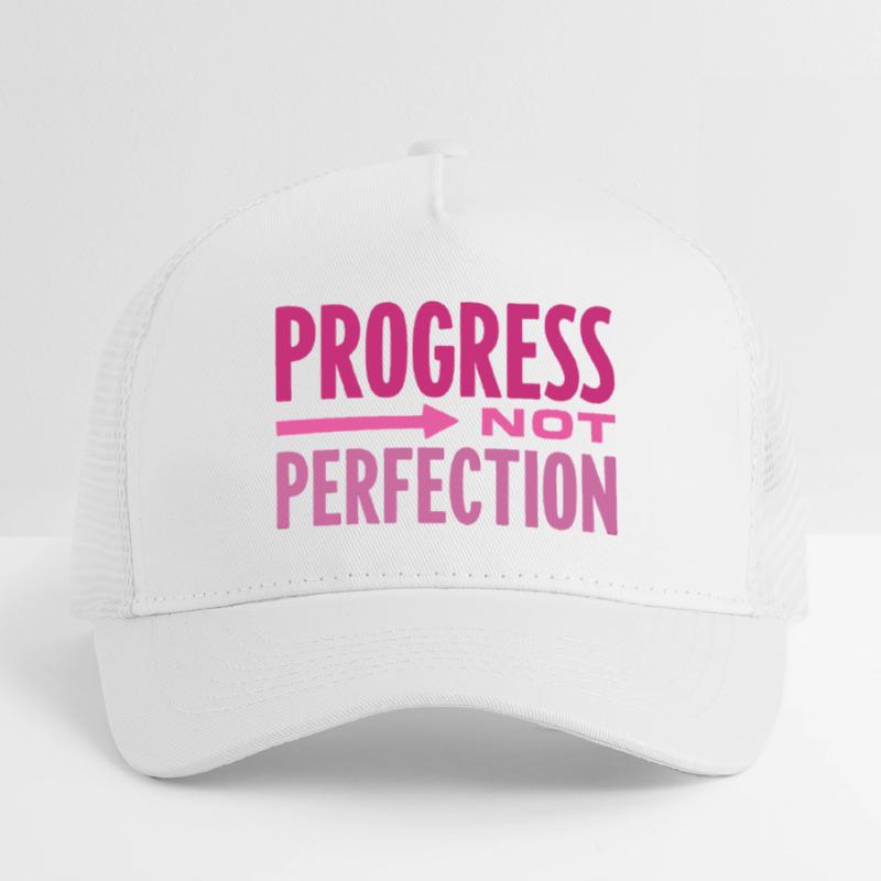 Le progrès, pas la perfection Le progrès compte Casquette trucker enfant