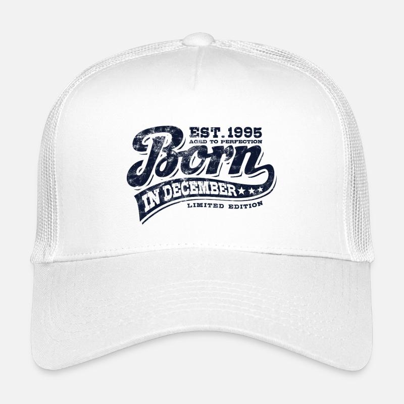 Né en décembre 1995 - Anniversaire - Cadeau Casquette trucker enfant