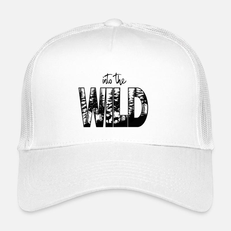 into the WILD - Kinder Trucker-Cap - Weiß