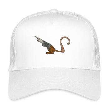 Doigt pointeur médiéval - MARGINALIA - Casquette trucker enfant - blanc - Devant