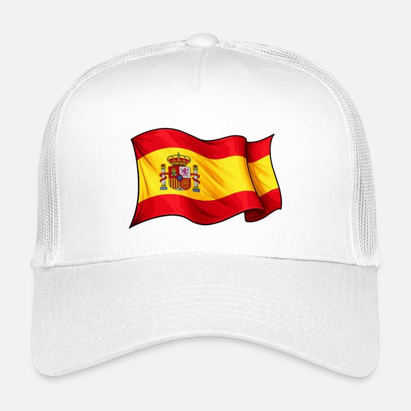Spanish Flag Wave Design Kids’ Trucker Cap
