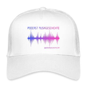 Podcast Histoire de la musique - Casquette trucker enfant - blanc - Devant