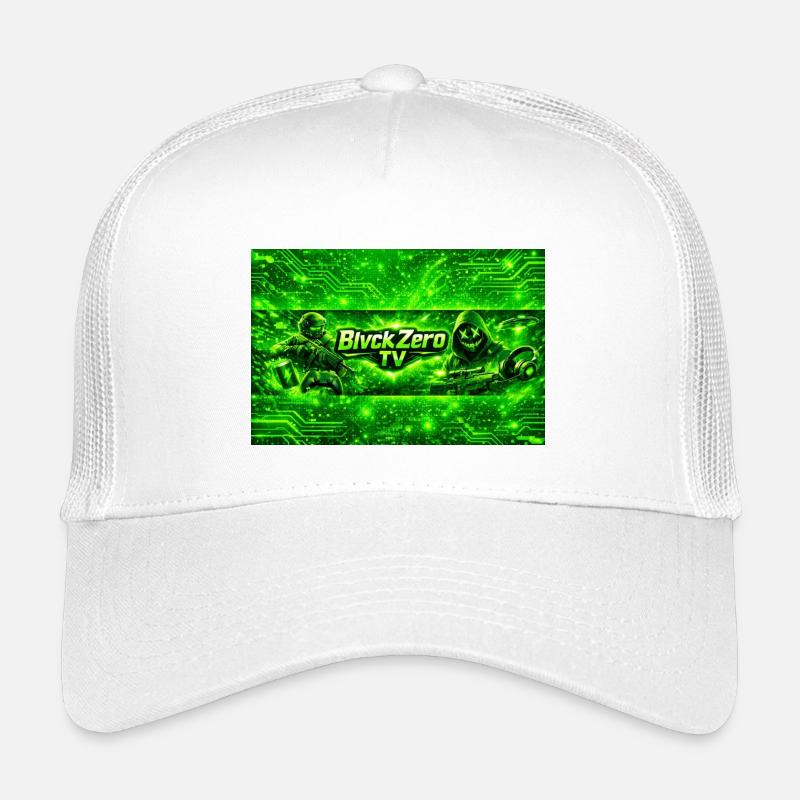 Neon Cyber Military Logo Kids’ Trucker Cap