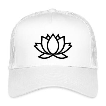 Lotus - Kinder Trucker-Cap - Weiß - Vorne