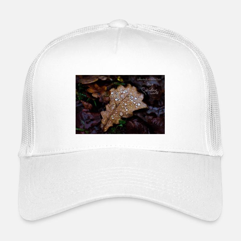 fabiolous world Herbstblatt - Kinder Trucker-Cap - Weiß