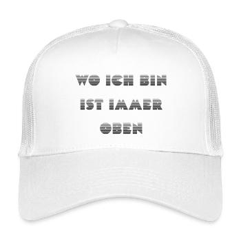 Wie ein Kompass: Ich bin immer oben - Kinder Trucker-Cap - Weiß - Vorne