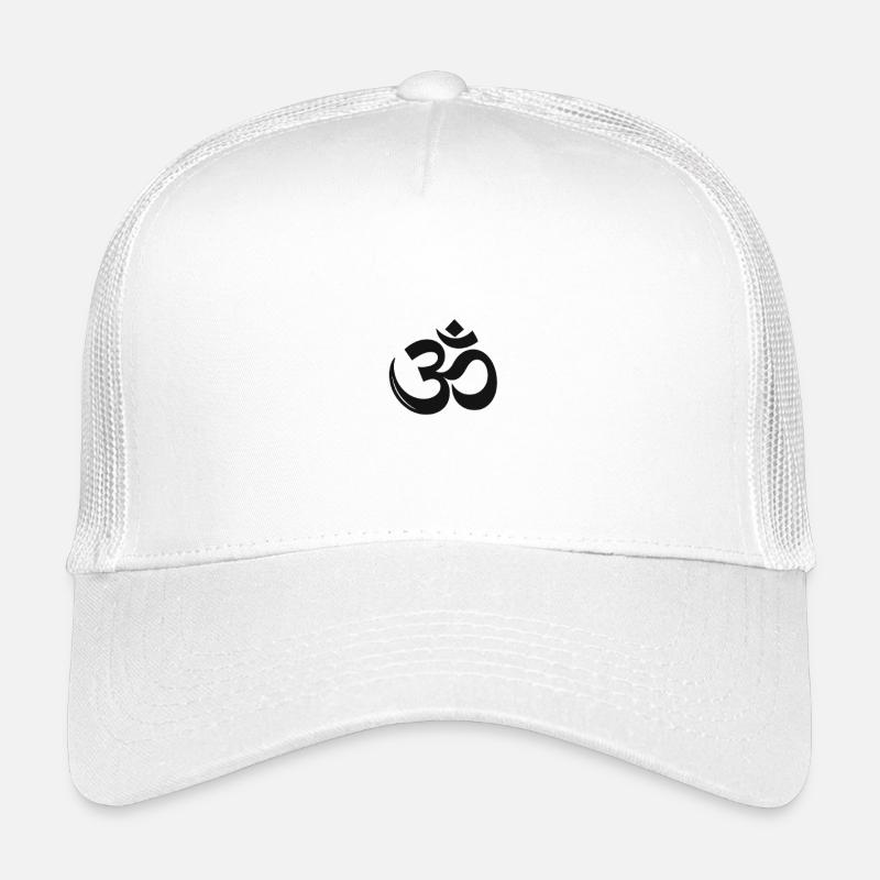 Om Minimalist Silhouette - Casquette trucker enfant - blanc