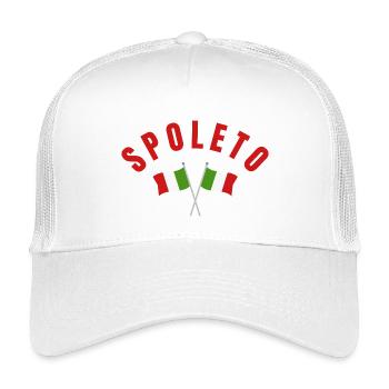 Spoleto Italian Flags  - Kids’ Trucker Cap - white - Front