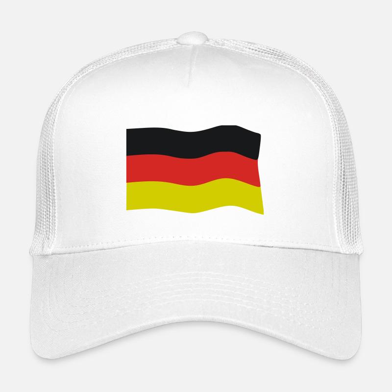 Flagge Deutschland - Kinder Trucker-Cap - Weiß