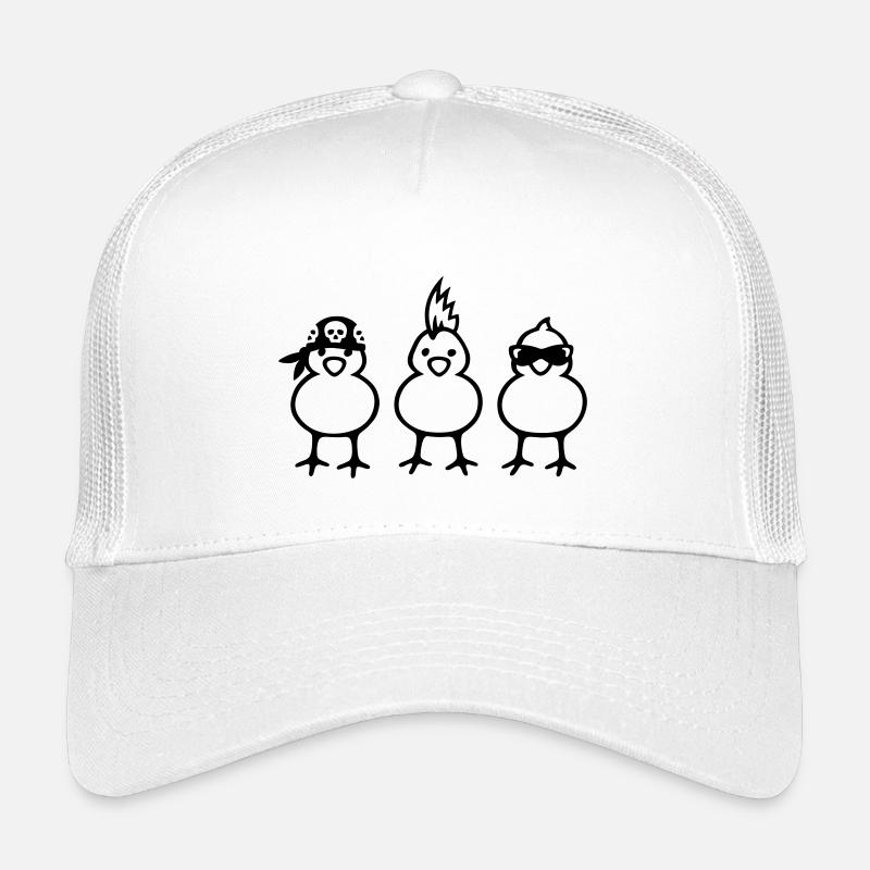 Drei coole Küken - Kinder Trucker-Cap - Weiß