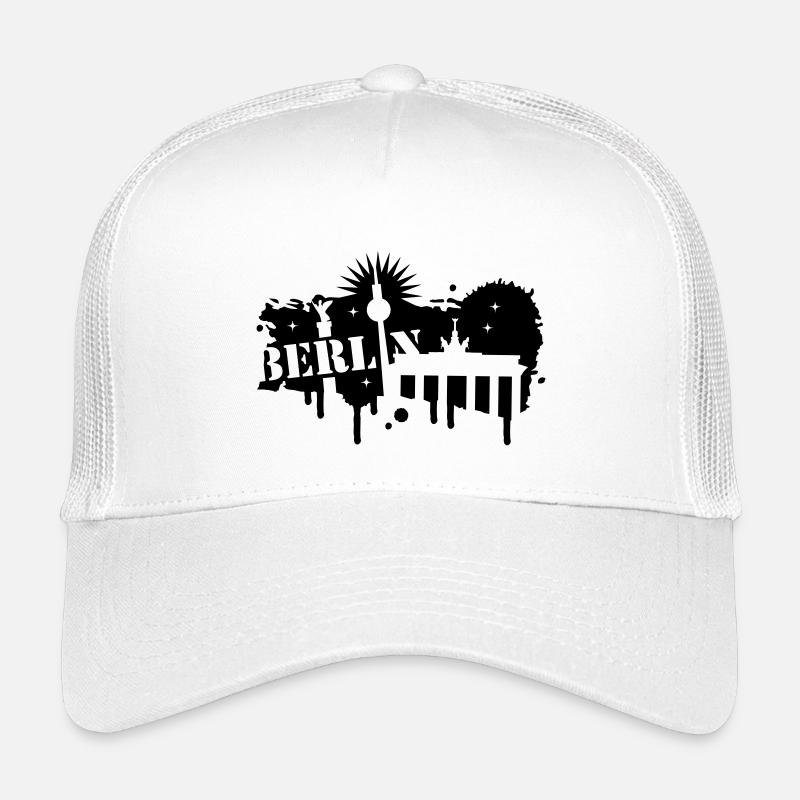 Berlin,Brandenburger Tor,Siegessäule und Kinder Trucker-Cap