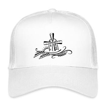 Windmühle Mühle Bäcker Getreide - Kinder Trucker-Cap - Weiß - Vorne