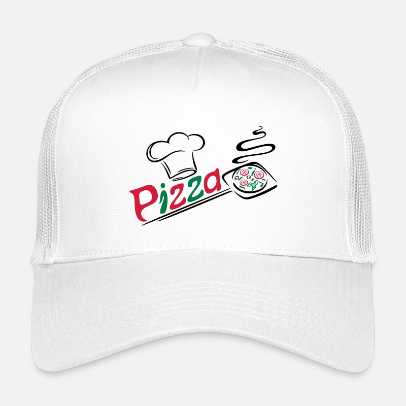 Pizza Bäcker mit Kochmütze, chef hat Casquette trucker enfant
