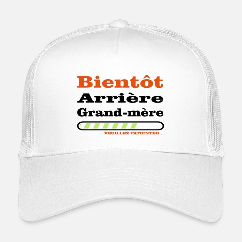 bientot arriere grand mere - Casquette trucker enfant - blanc
