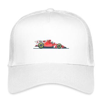Course de voitures de course - Casquette trucker enfant - blanc - Devant