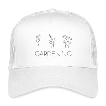 Gardening Gärtnern - Kinder Trucker-Cap - Weiß - Vorne