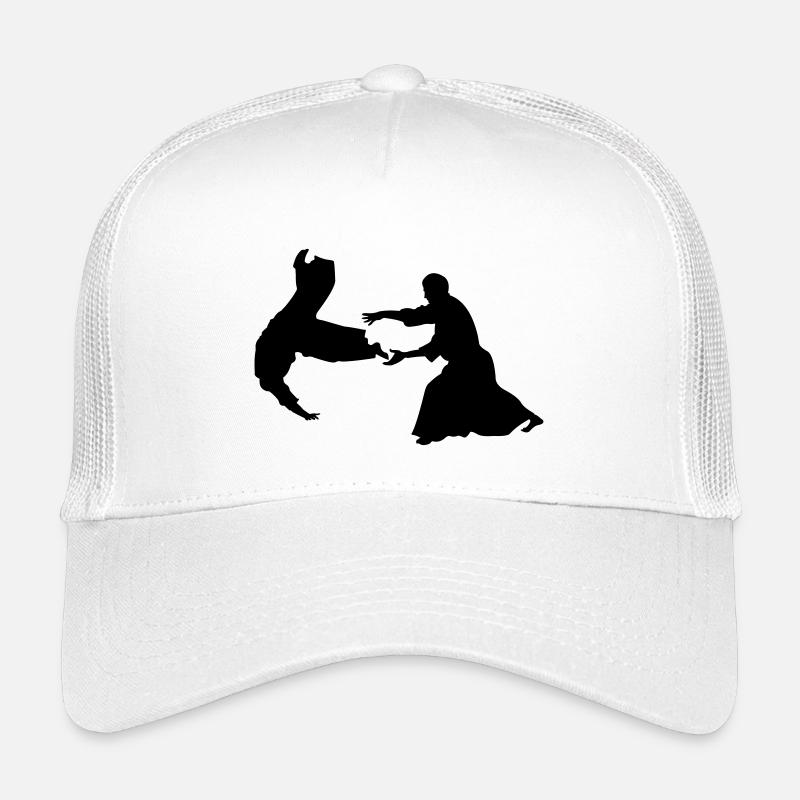 Aikido-Wurf - Kinder Trucker-Cap - Weiß