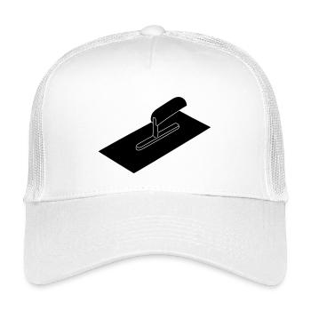 Truelle en stucadoor pour maçon - Casquette trucker enfant - blanc - Devant