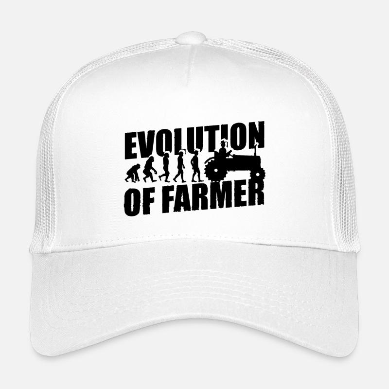 Evolution des Landwirtes Farmer Traktor Kinder Trucker-Cap