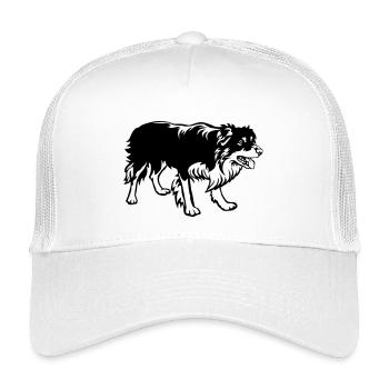 Border Collie - Casquette trucker enfant - blanc - Devant