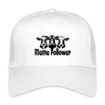 meine follower kühe bauernhof landleben landwirt - Kinder Trucker-Cap - Weiß - Vorne