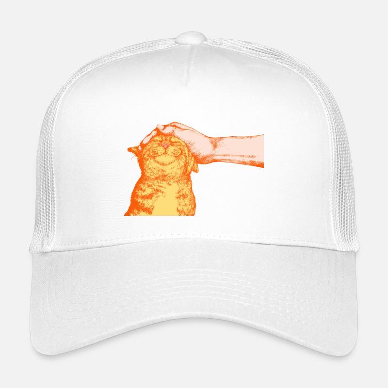 DIE GLÜCKLICHE KATZE - Kinder Trucker-Cap - Weiß