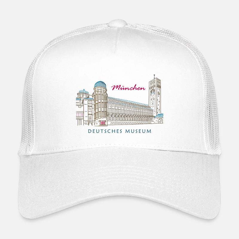Munich Deutsches Museum Dessin à la main Casquette trucker enfant