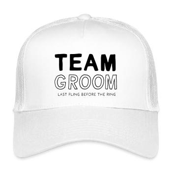 Équipe Groom - Casquette trucker enfant - blanc - Devant