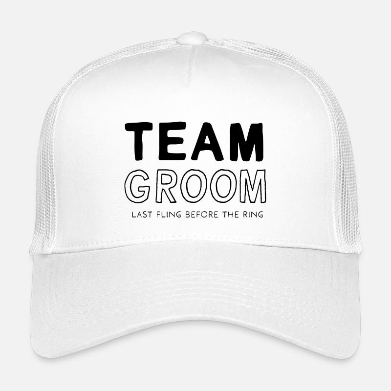 Team Groom - Kinder Trucker-Cap - Weiß