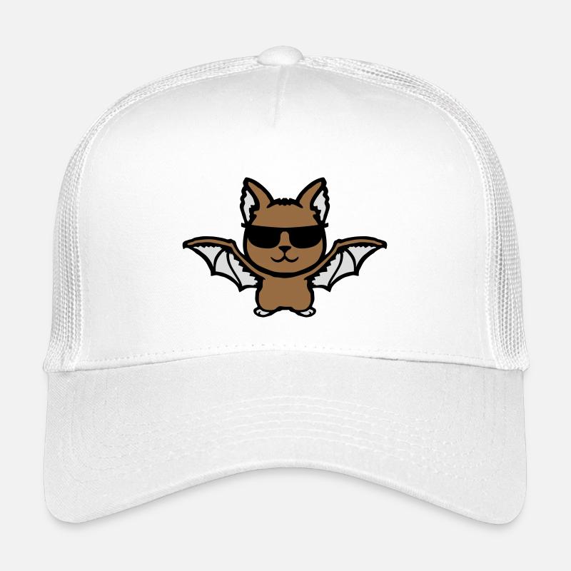 Süße Fledermaus Sonnenbrille cool Halloween lustig Kinder Trucker-Cap
