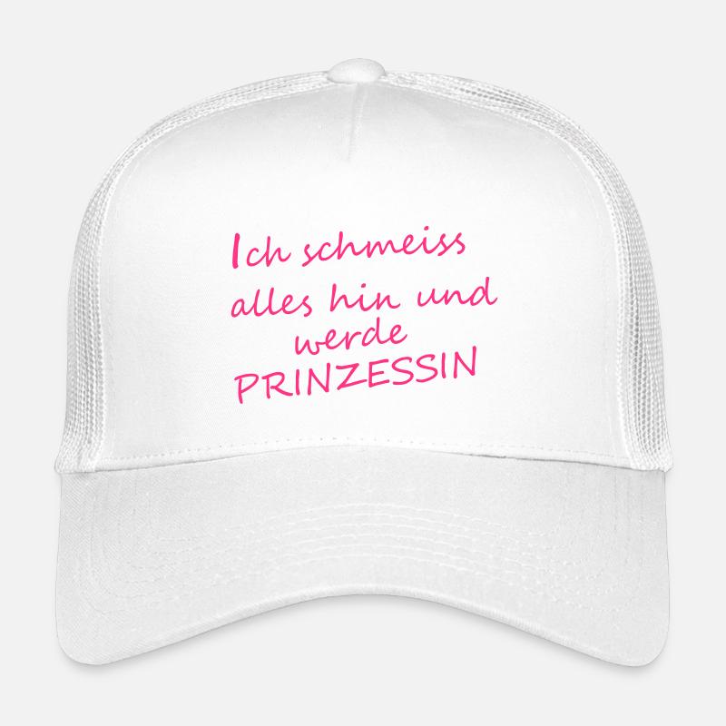 Ich_werde_Prinzessin - Kinder Trucker-Cap - Weiß