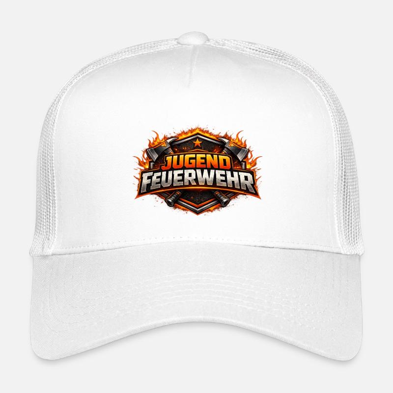 Logo des pompiers des jeunes pompiers Casquette trucker enfant