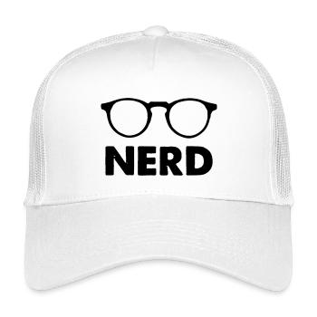 Brille Nerd - Kinder Trucker-Cap - Weiß - Vorne