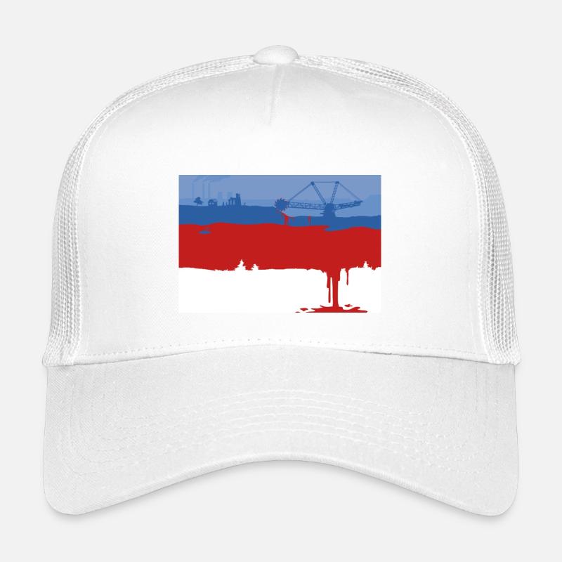 ŁUŽICA KRAWI - BRUNICA - Kinder Trucker-Cap - Weiß