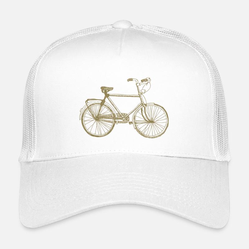 Cyclist Retro Sketch Vintage Silhouette Kids’ Trucker Cap
