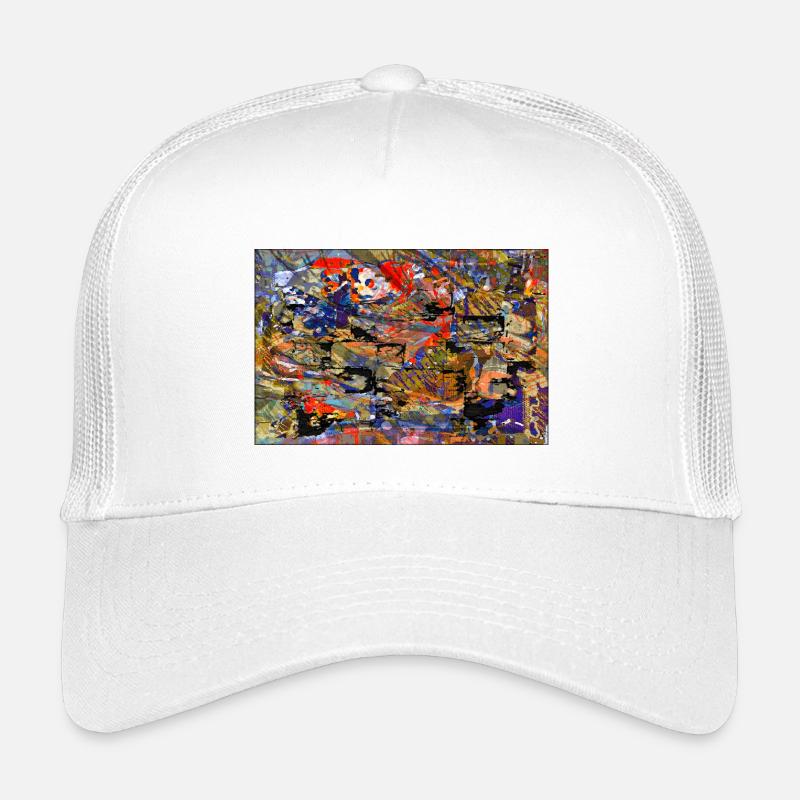 geschichtet - Kinder Trucker-Cap - Weiß