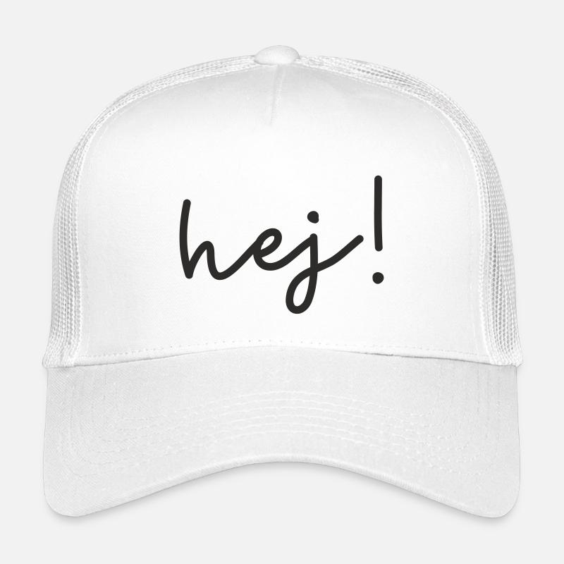 Hej – Scandinavian word design Kids’ Trucker Cap