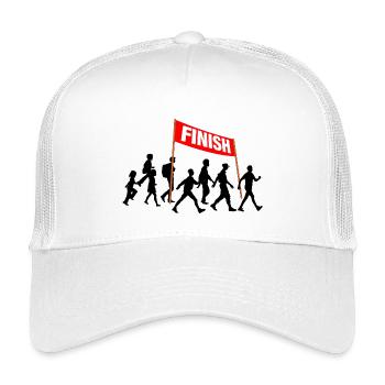 Walking Finish Team - Kids’ Trucker Cap - white - Front