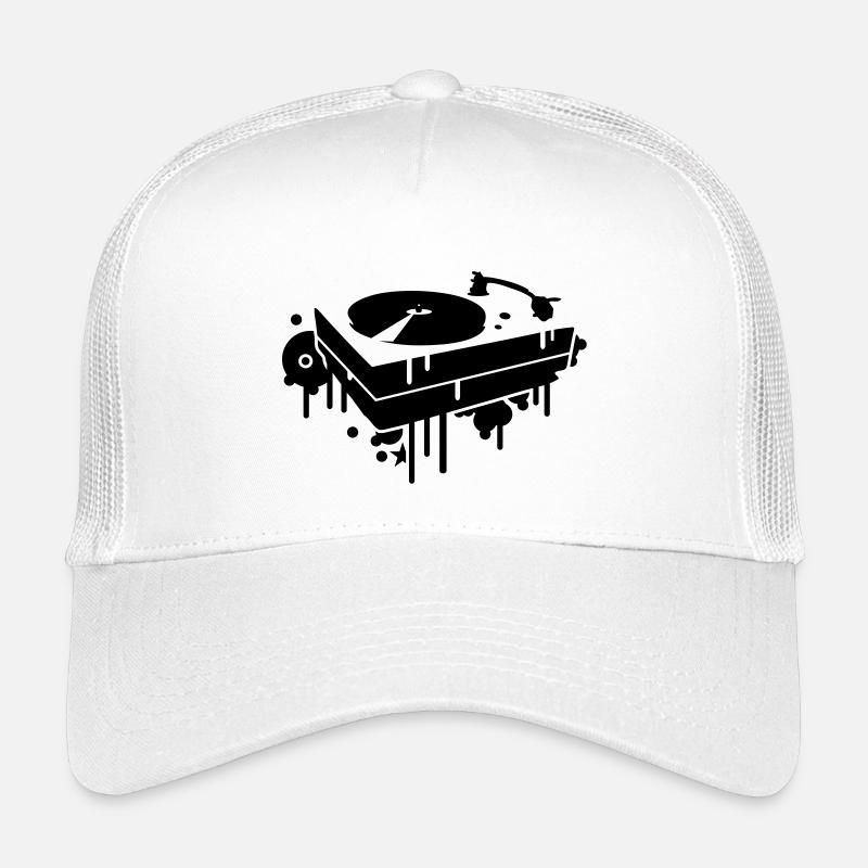 Ein Plattenspieler - Kinder Trucker-Cap - Weiß